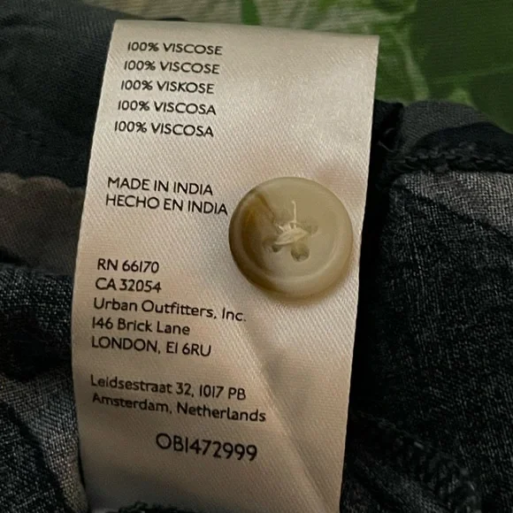 UO Warped Shroom Camp Shirt, Teal, S, M, L, and XL, NWT - Picture 8 of 11